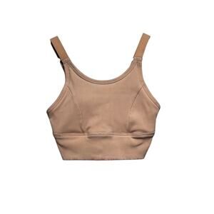 Offline by Aerie Sweat Cardio Most Support Sports Bra Size S Peach Ribbed Lounge